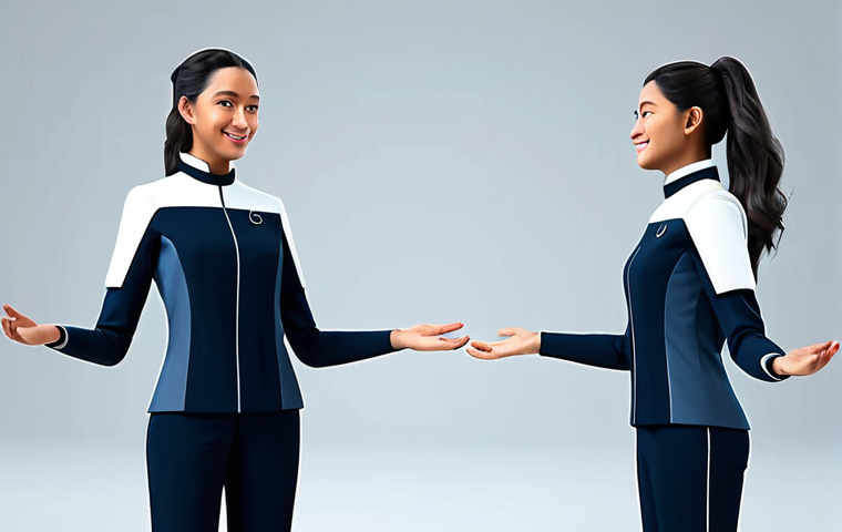 A friendly, professional digital assistant character in a sleek, modest futuristic uniform, standing against a minimalist, clean background. Abstract, harmonious sound waves and subtle musical notes subtly emanate from the character, symbolizing its unique audio identity and the deep emotional connection it fosters. The character features perfect anatomy, correct proportions, a natural pose, well-formed hands, and proper finger count. Professional studio lighting, high-quality rendering, fully clothed, appropriate attire, safe for work, family-friendly, appropriate content, natural body proportions.
