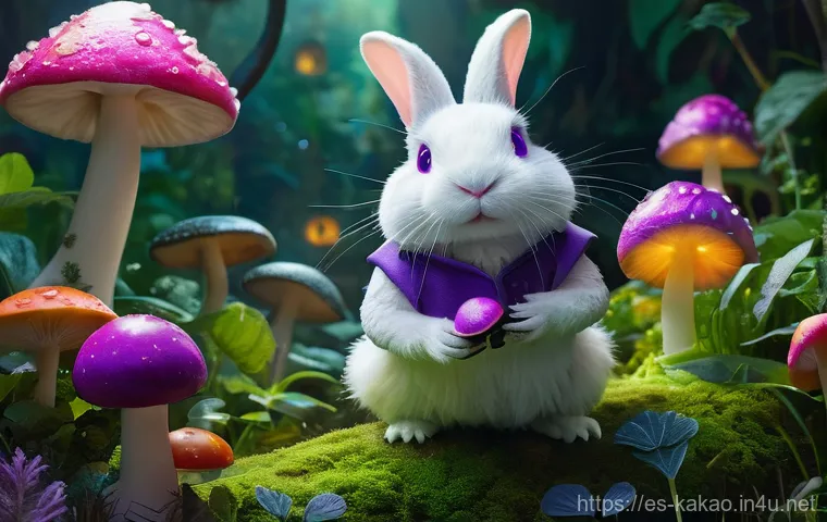 카카오프렌즈의 탄생 비하인드 - A joyful outdoor picnic scene featuring Ryan, the kind-hearted lion without a mane, and Apeach, the ...